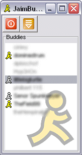Screenshot of the JaimBuddy buddy list window
