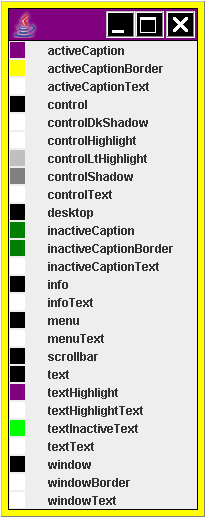 Screenshot of Windows XP high contrast